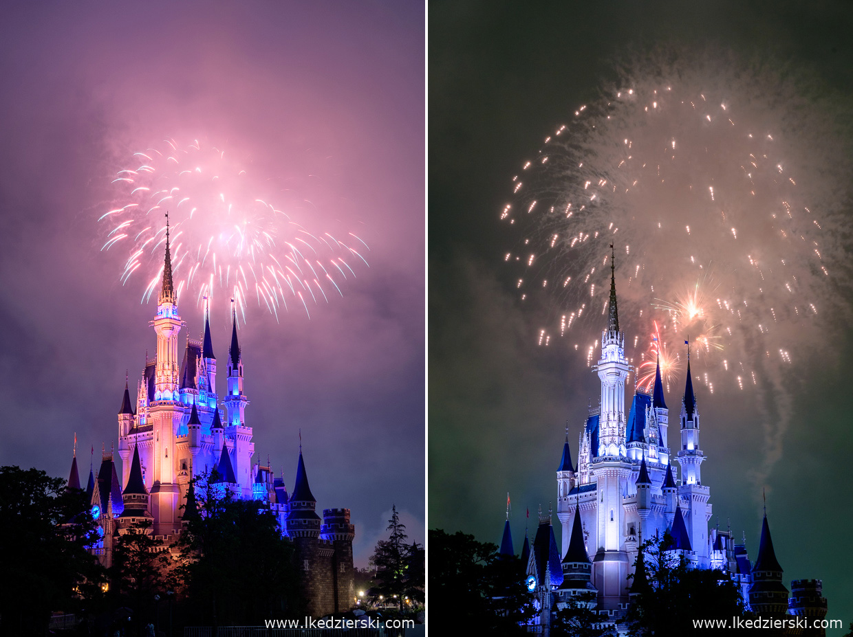 tokyo disneyland w tokio zamek Cinderella Castle fireworks