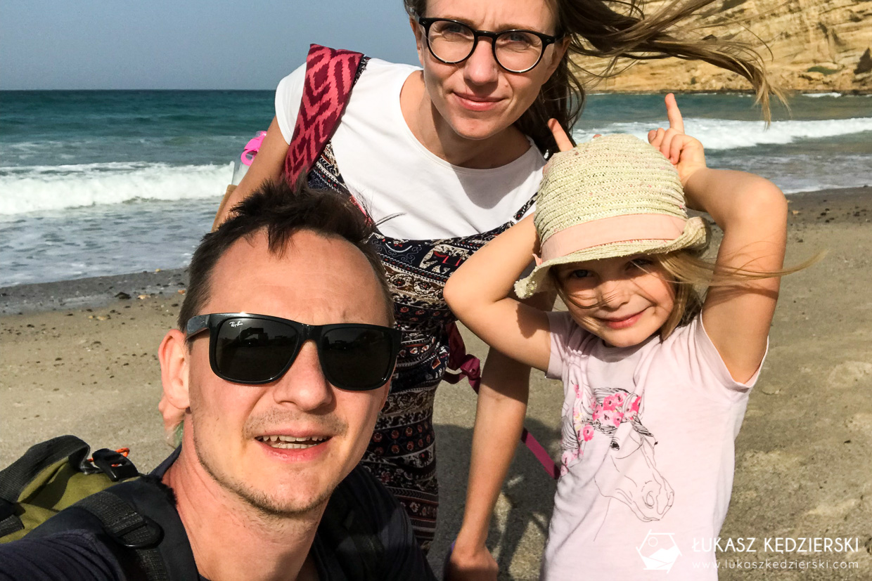 podróż do omanu qantab plaża