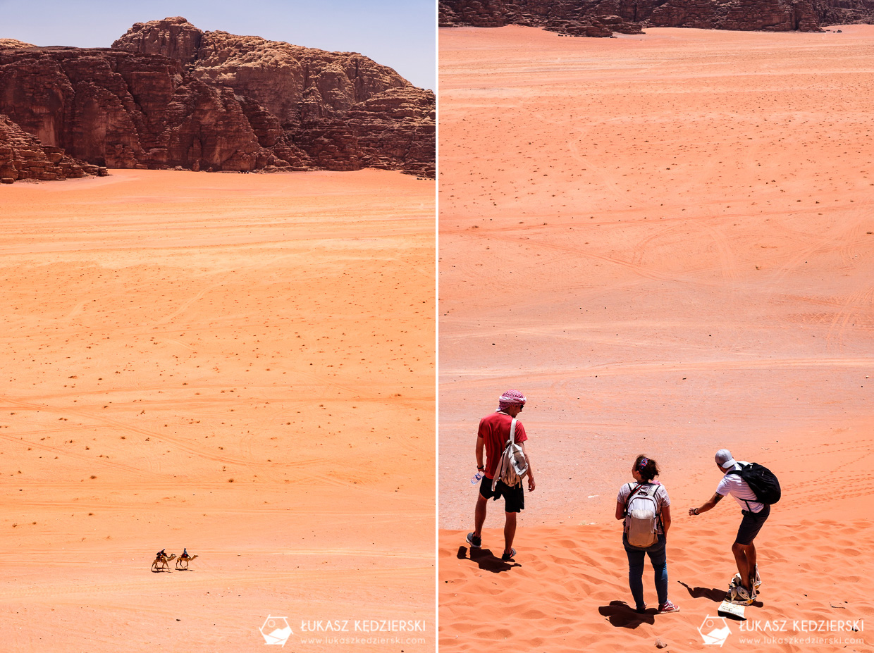 jordania wadi rum red sand dune czerwona wydma sandboarding