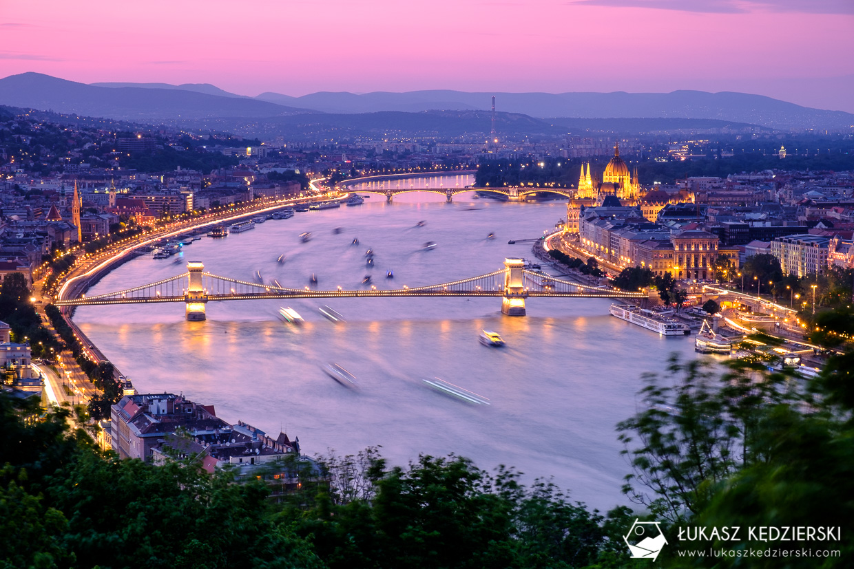 atrakcje węgier budapeszt wzgórze gellerta sunset