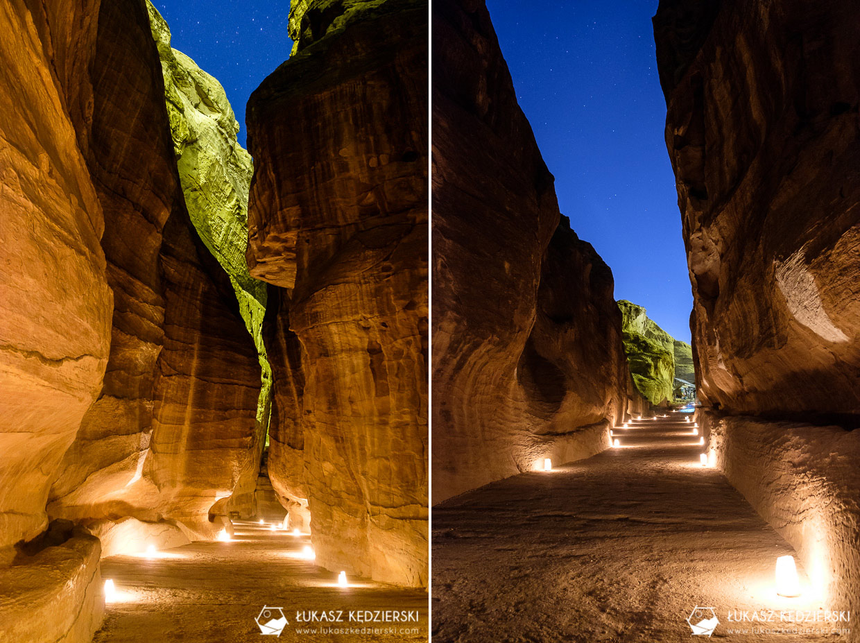 jordania petra by night petra nocą nocne zdjęcia petra