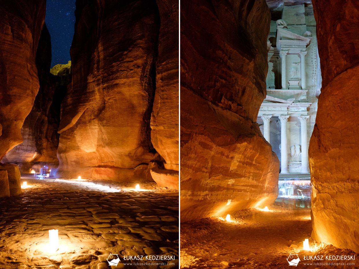 jordania petra by night petra nocą nocne zdjęcia petra