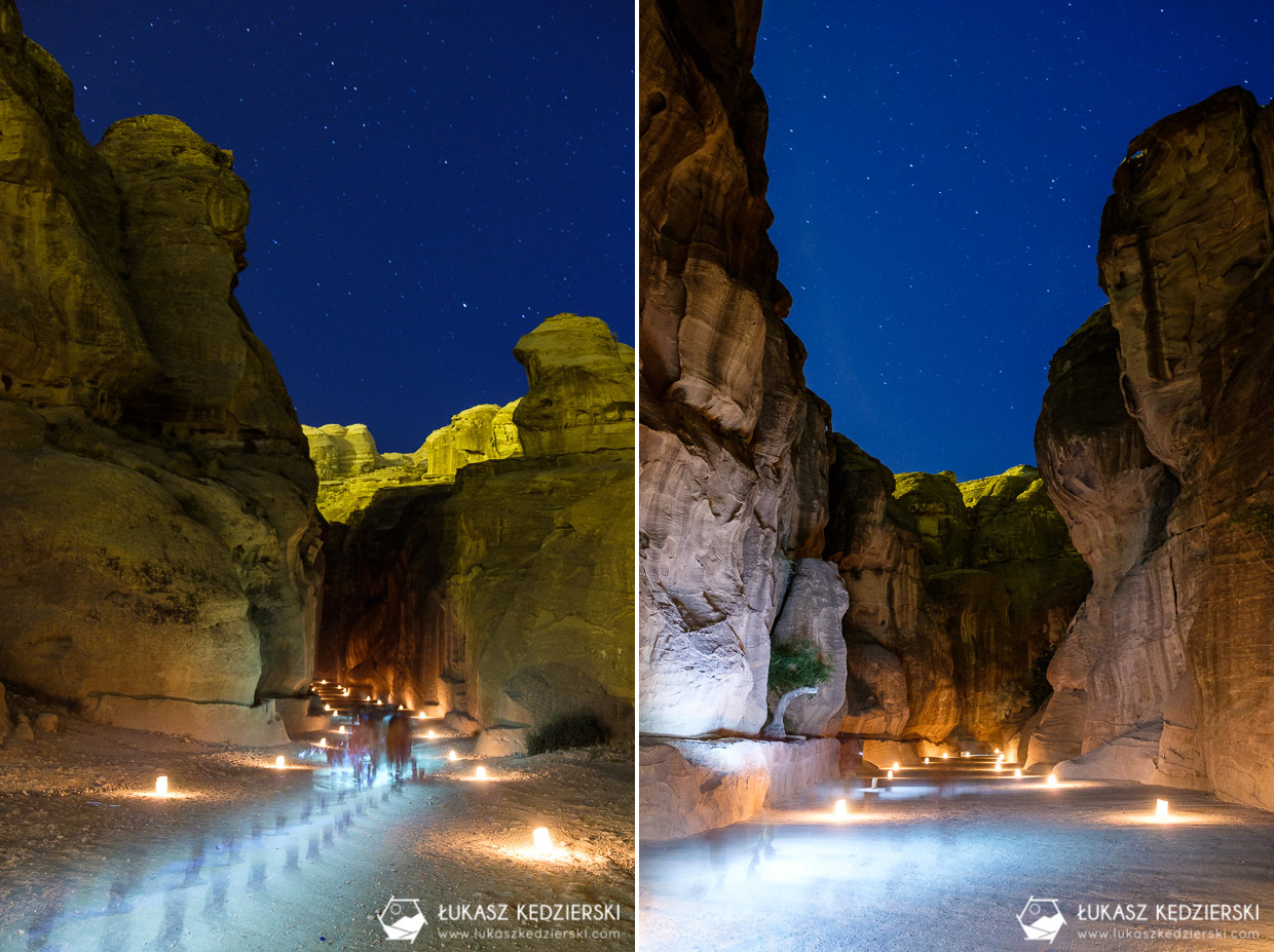jordania petra by night petra nocą nocne zdjęcia petra
