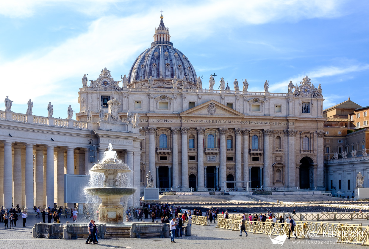 zwiedzanie podczas rejsu wycieczkowym rzym atrakcje Bazylika Świętego Piotra