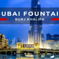 zea dubaj burj khalifa nocne zdjęcia dubai fountain