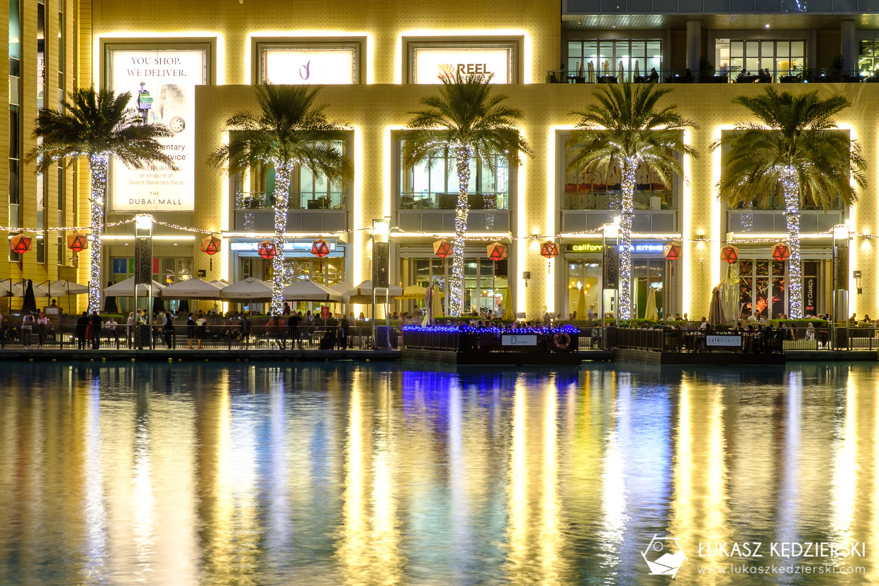 zea dubaj burj khalifa nocne zdjęcia dubai fountain