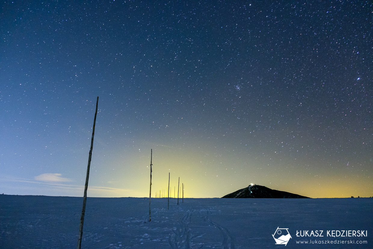 karkonosze nocą zdjęcia nocne zdjęcia karkonoszy nocne zdjęcia śnieżka