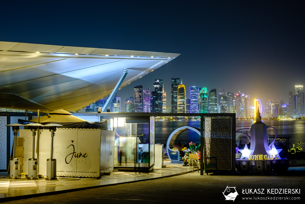 katar doha skyline night photos doha skyline zdjęcia nocne zdjęcia