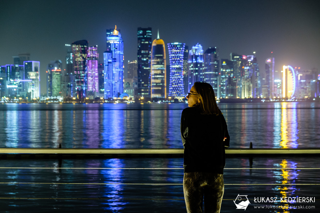 katar doha skyline night photos doha skyline zdjęcia nocne zdjęcia