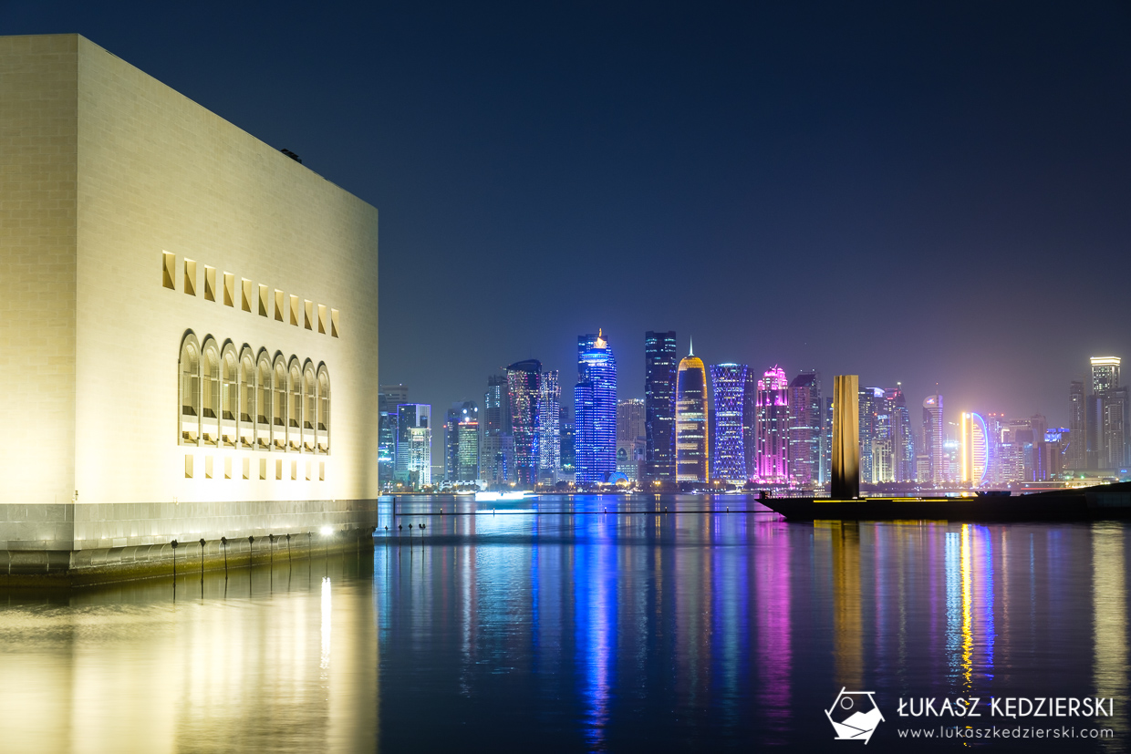 katar doha skyline night photos doha skyline zdjęcia nocne zdjęcia