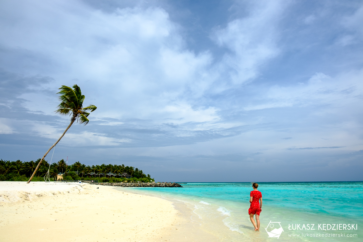malediwy huraa lokalna wyspa huśtawka plaża bikini bikini beach