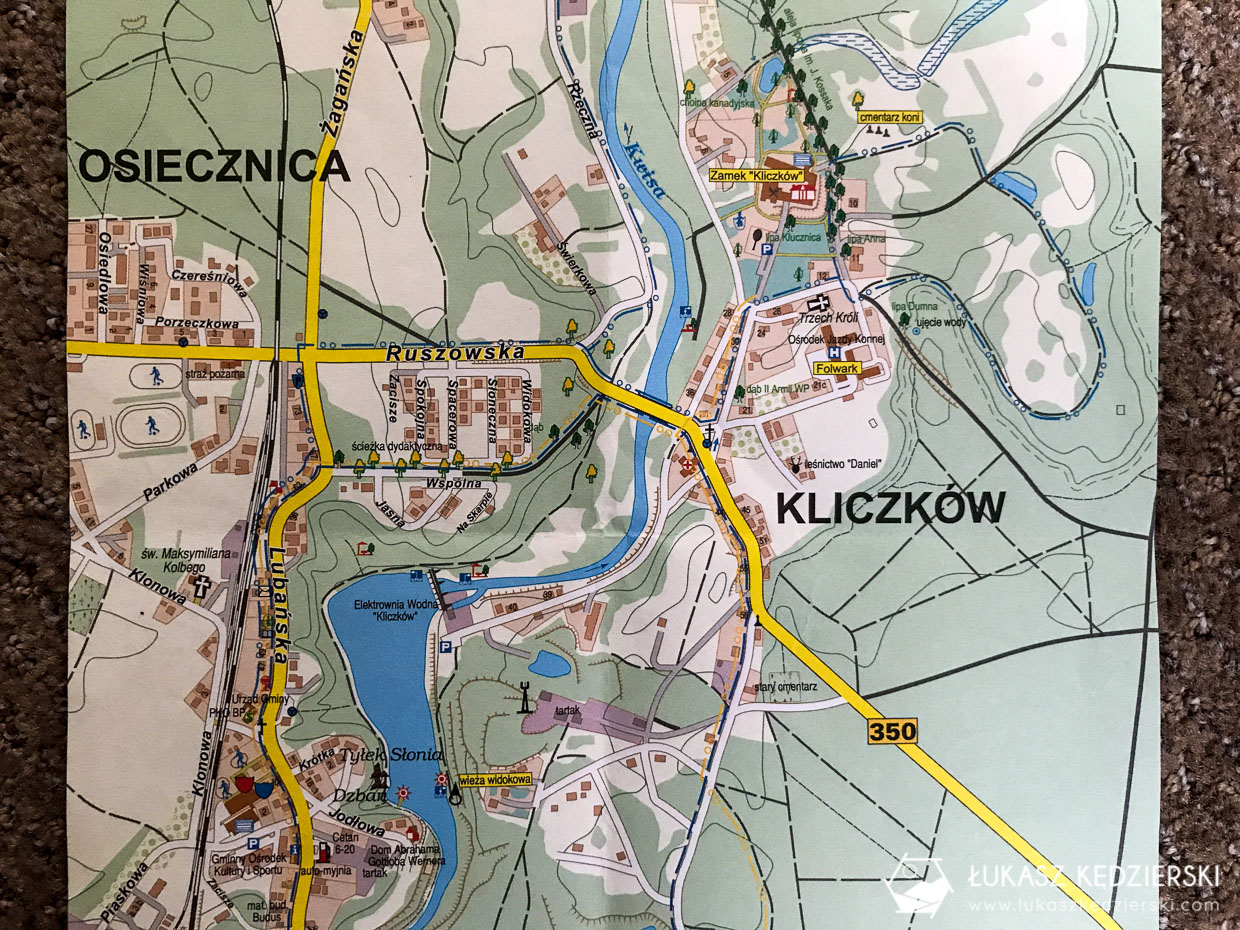 zamek kliczków dolny śląsk atrakcje mapa