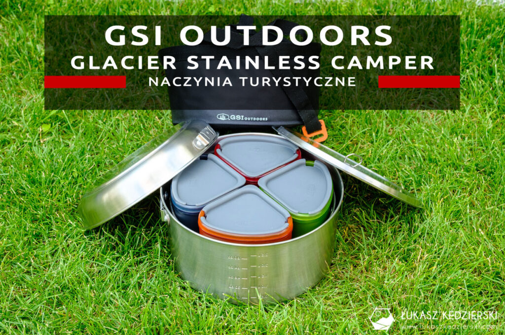 gsi outdoors glacier stainless camper zestaw naczynia turystyczne