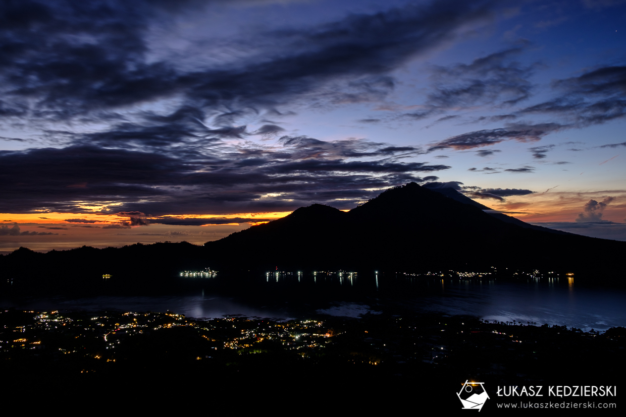 wschód słońca na wulkanie Batur, bali mount batur sunrise indonezja