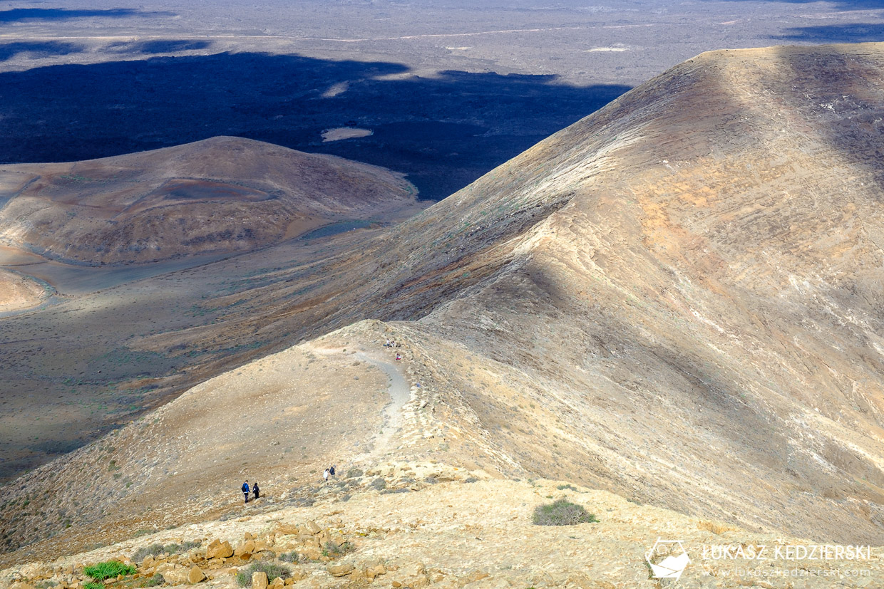 lanzarote wyspy kanaryjskie wulkan caldera blanca
