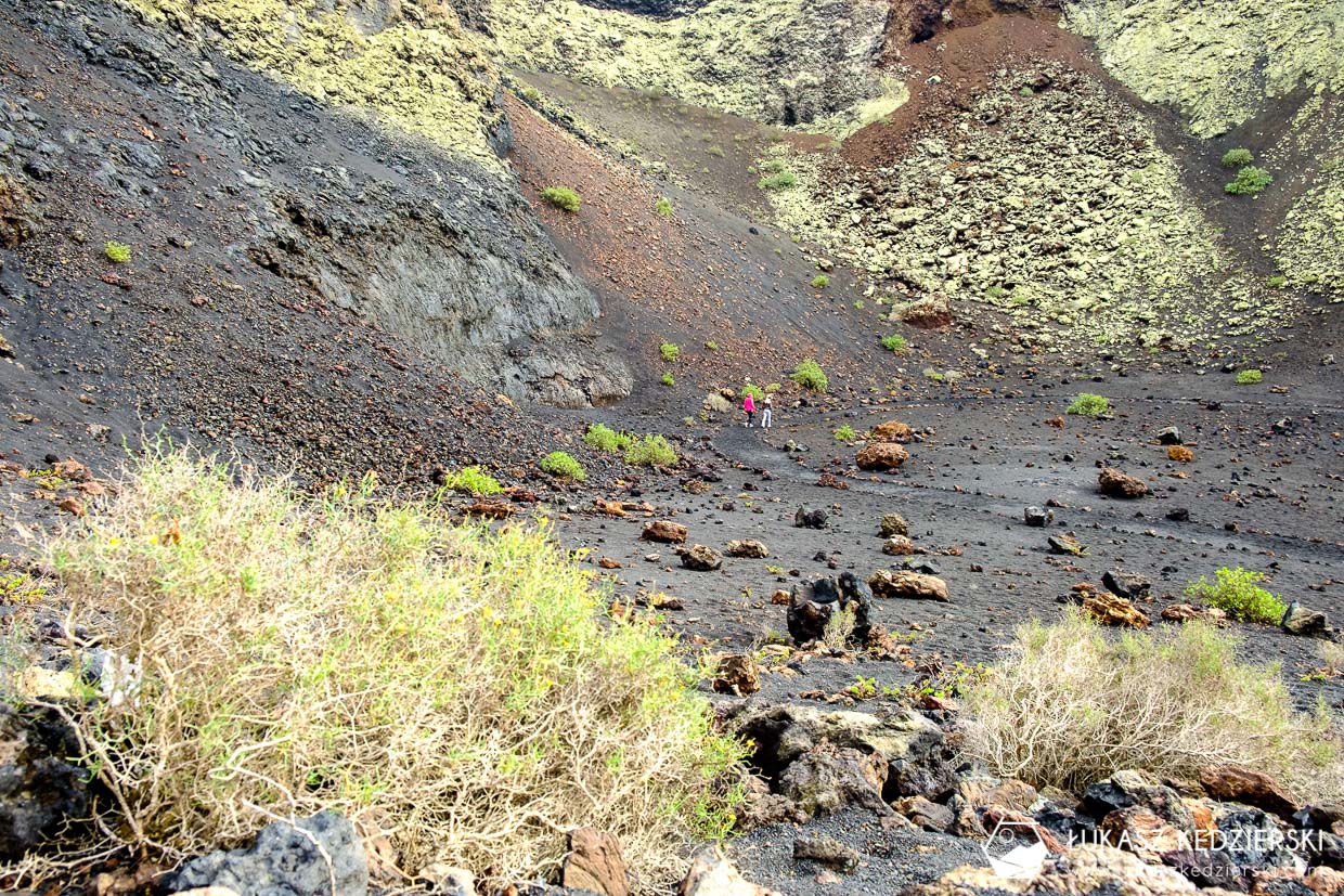 lanzarote wyspy kanaryjskie caldera de los cuervos wulkan