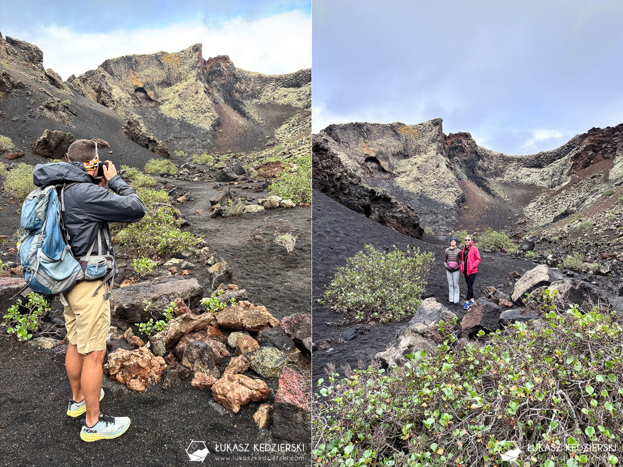 lanzarote wyspy kanaryjskie caldera de los cuervos wulkan