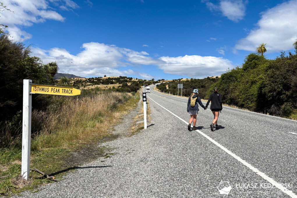nowa zelandia isthmus peak trail trekking