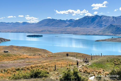 nowa zelandia lake tekapo mt john walkway