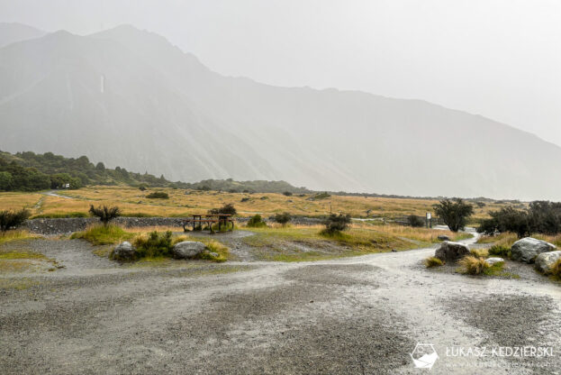 nowa zelandia mount cook aoraki White Horse Hill Campsite