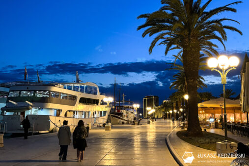 chorwacja trogir old town stare miasto nocą