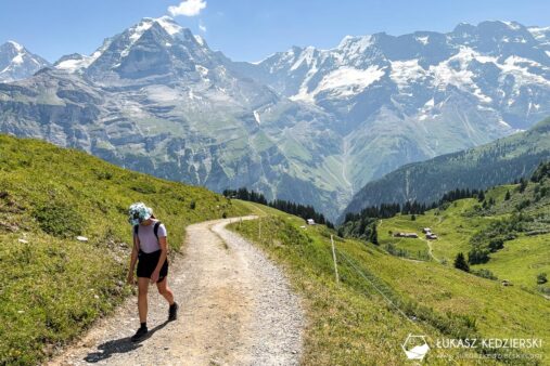 szwajcaria Lauterbrunnen northface trail murren