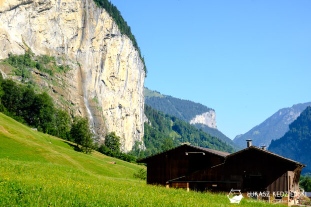 szwajcaria Lauterbrunnen szlak wodospadów