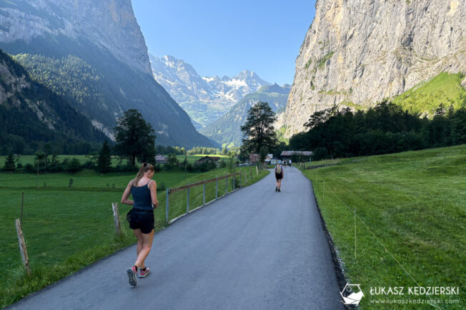 szwajcaria Lauterbrunnen szlak wodospadów