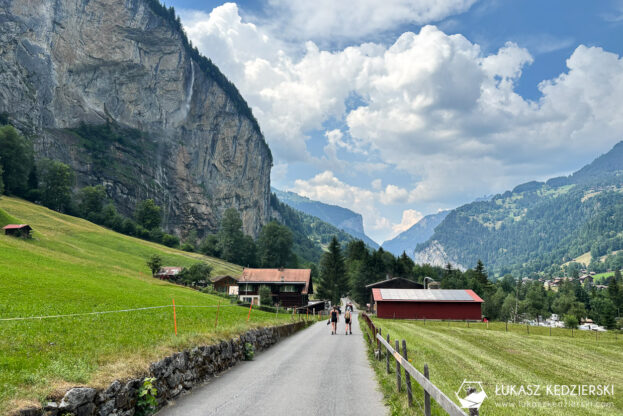 szwajcaria Lauterbrunnen szlak wodospadów
