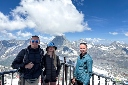 podróż do szwajcarii matterhorn glacier paradise